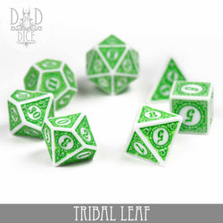 Tribal Leaf Dice Set (Online Order Only)