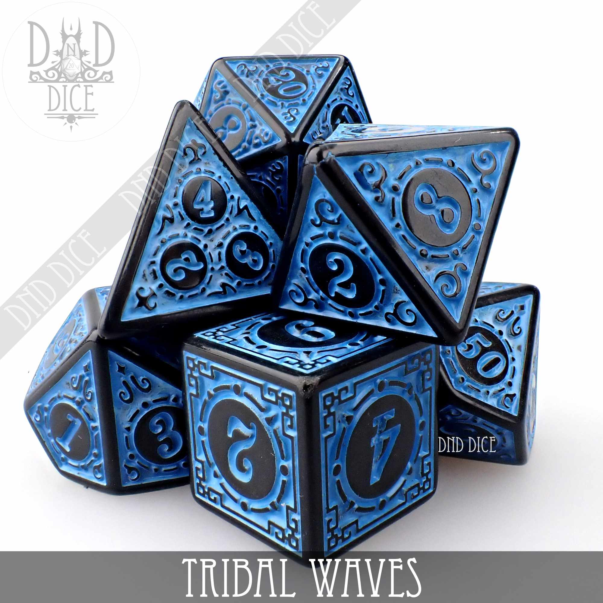 Tribal Waves Dice Set (Online Order Only)