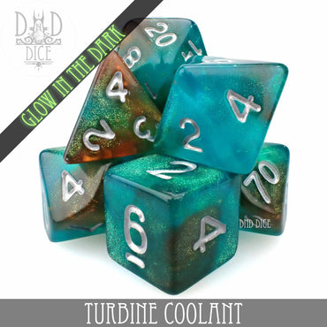Turbine Coolant Glow in the Dark Dice Set (Online Order Only)