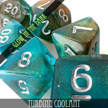 Turbine Coolant Glow in the Dark Dice Set (Online Order Only)