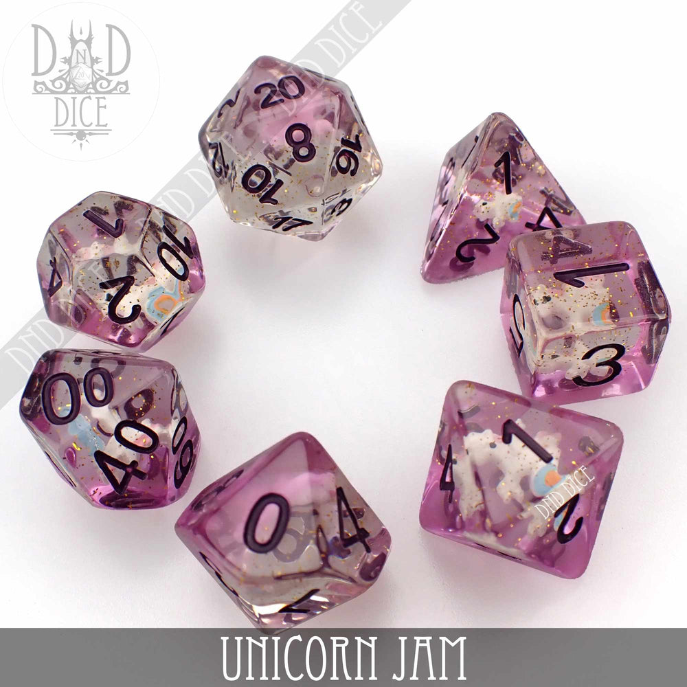 Unicorn Jam Dice Set (Online Order Only)
