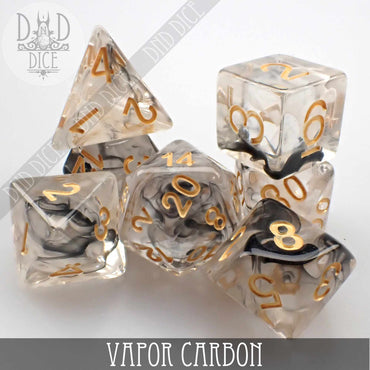 Vapor Carbon Dice Set (Online Order Only)