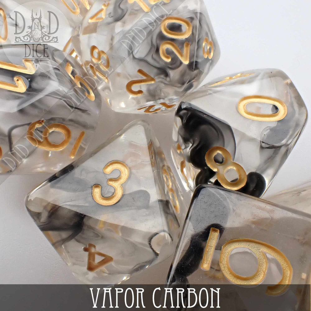 Vapor Carbon Dice Set (Online Order Only)