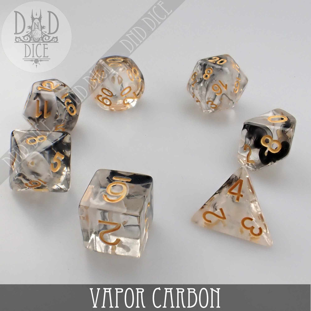 Vapor Carbon Dice Set (Online Order Only)