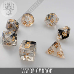 Vapor Carbon Dice Set (Online Order Only)