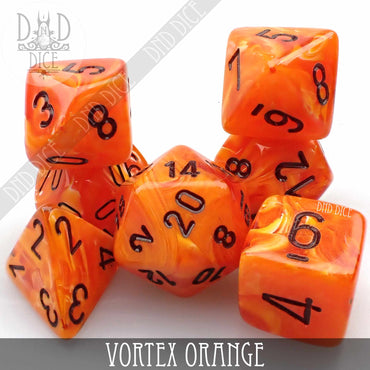 Vortex Orange Dice Set (Online Order Only)