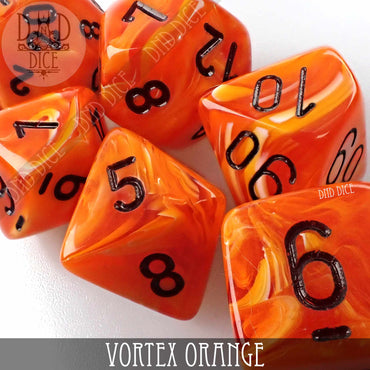 Vortex Orange Dice Set (Online Order Only)