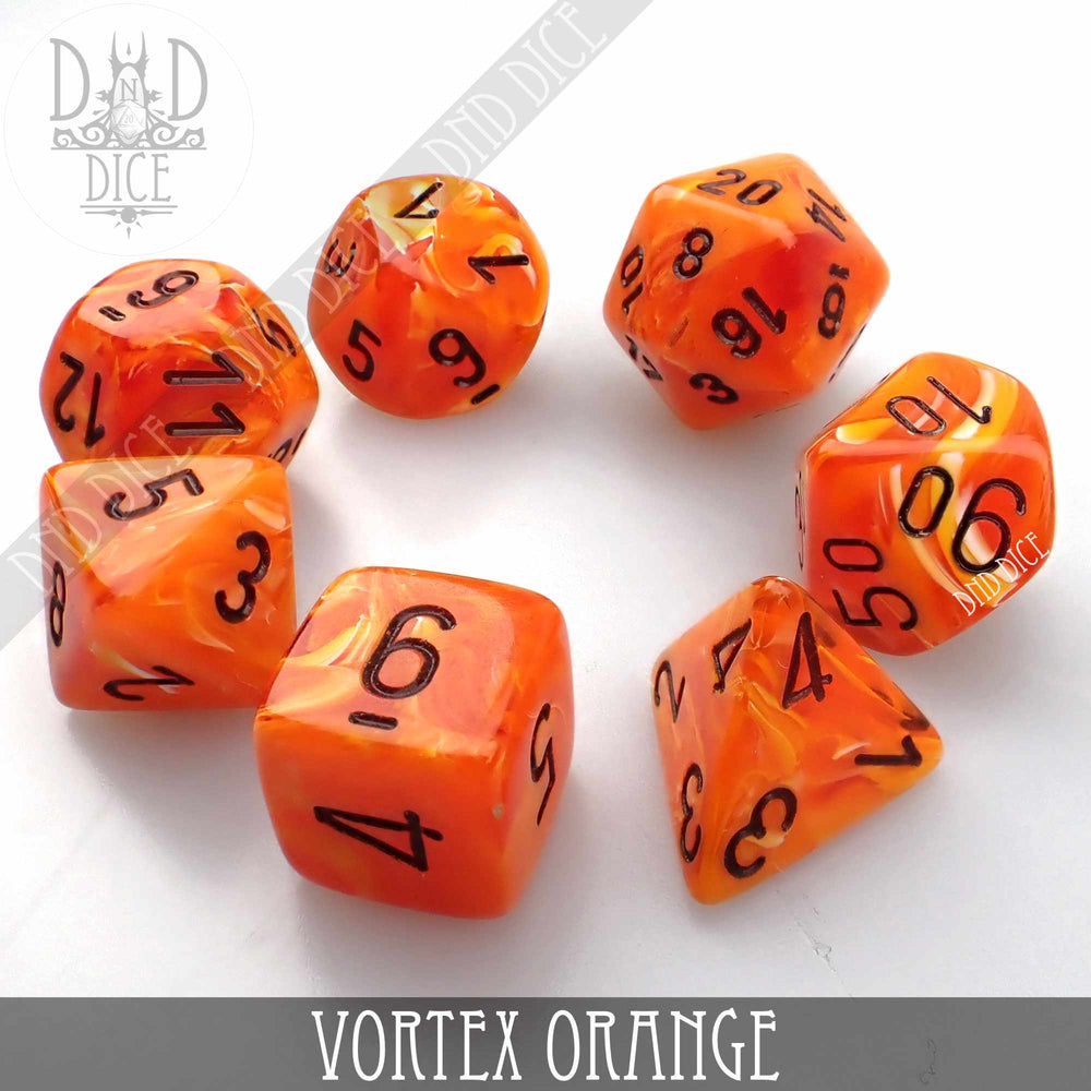 Vortex Orange Dice Set (Online Order Only)