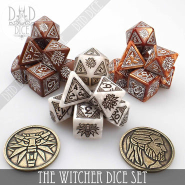 The Witcher Dice Set and Coin - Geralt (Online Order Only)