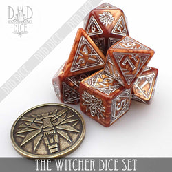 The Witcher Dice Set and Coin - Geralt (Online Order Only)