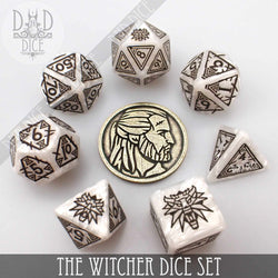 The Witcher Dice Set and Coin - Geralt (Online Order Only)