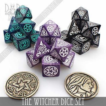 The Witcher Dice Set and Coin - Yennefer (Online Order Only)