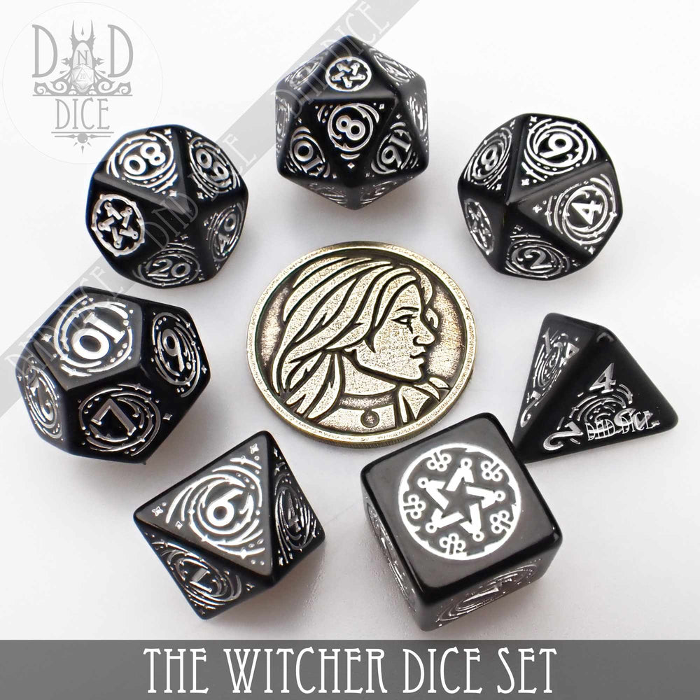 The Witcher Dice Set and Coin - Yennefer (Online Order Only)
