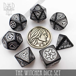 The Witcher Dice Set and Coin - Yennefer (Online Order Only)