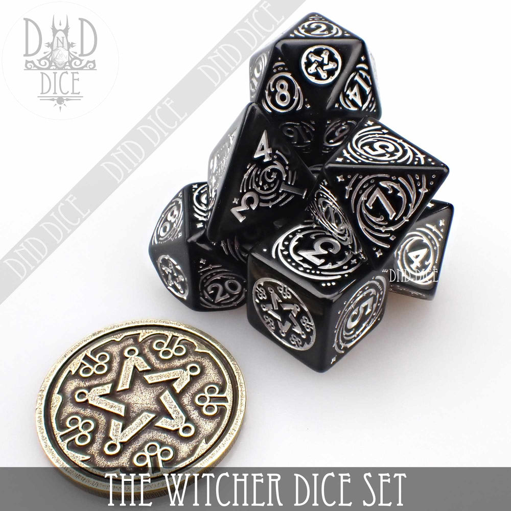 The Witcher Dice Set and Coin - Yennefer (Online Order Only)