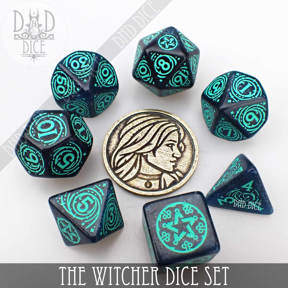 The Witcher Dice Set and Coin - Yennefer (Online Order Only)