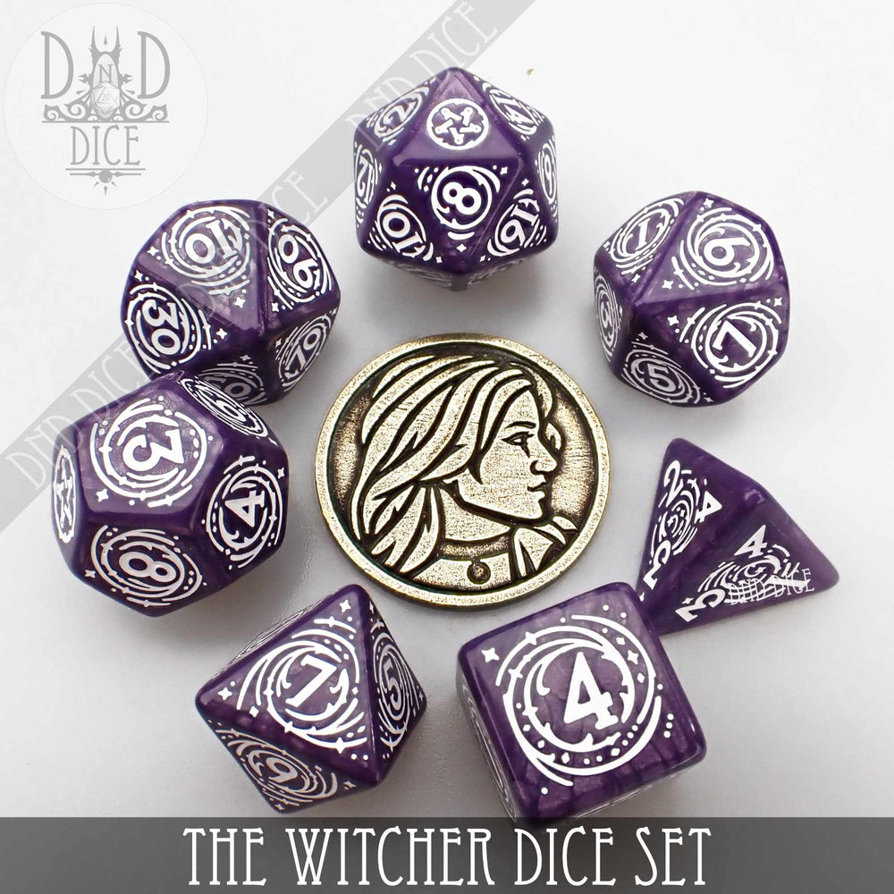 The Witcher Dice Set and Coin - Yennefer (Online Order Only)