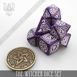 The Witcher Dice Set and Coin - Yennefer (Online Order Only)