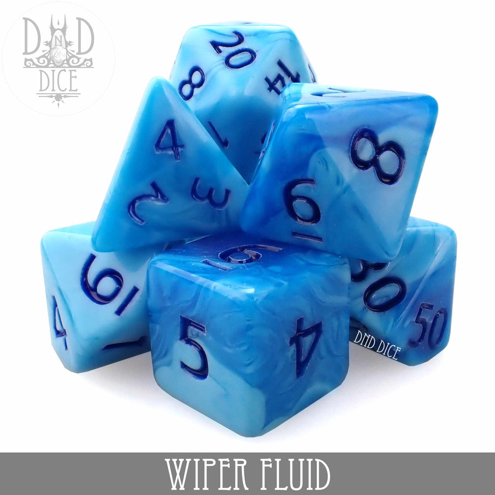Wiper Fluid Dice Set (Online Order Only)