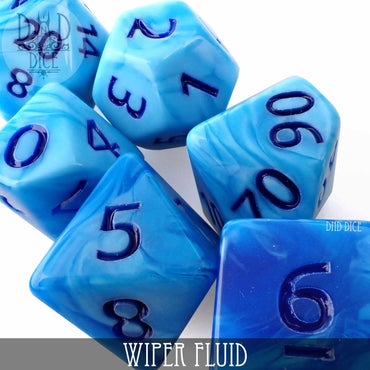 Wiper Fluid Dice Set (Online Order Only)