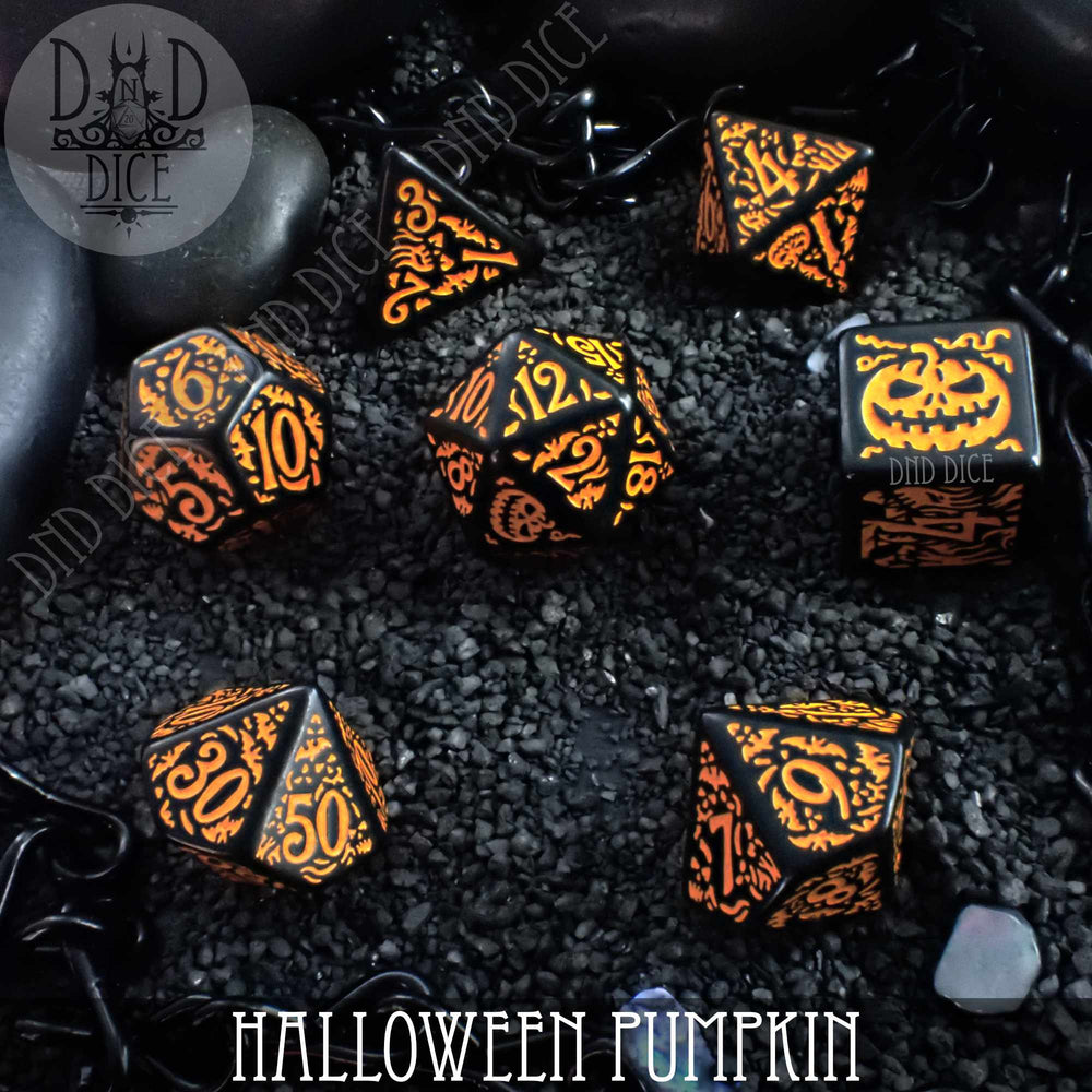 Halloween Pumpkin Dice Set (Online Order Only)