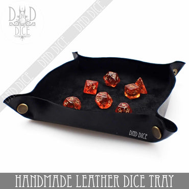 Italian Leather Dice Tray (Handmade) (Online Order Only)