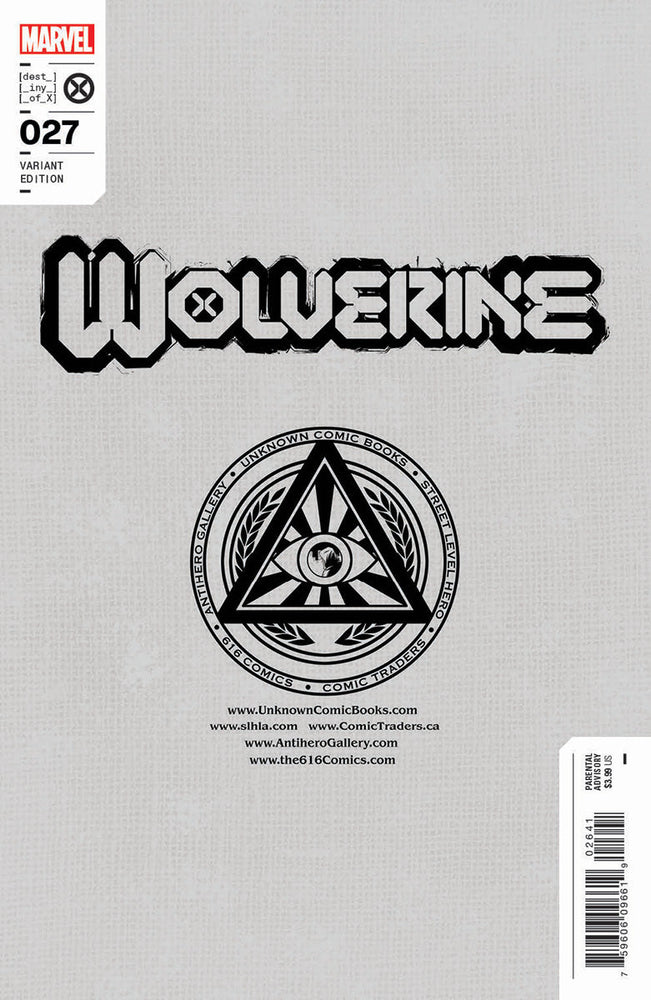 Wolverine #27 Unknown Comics Marco Mastrazzo Exclusive Var (11/09/2022) (ONLINE ORDER ONLY)