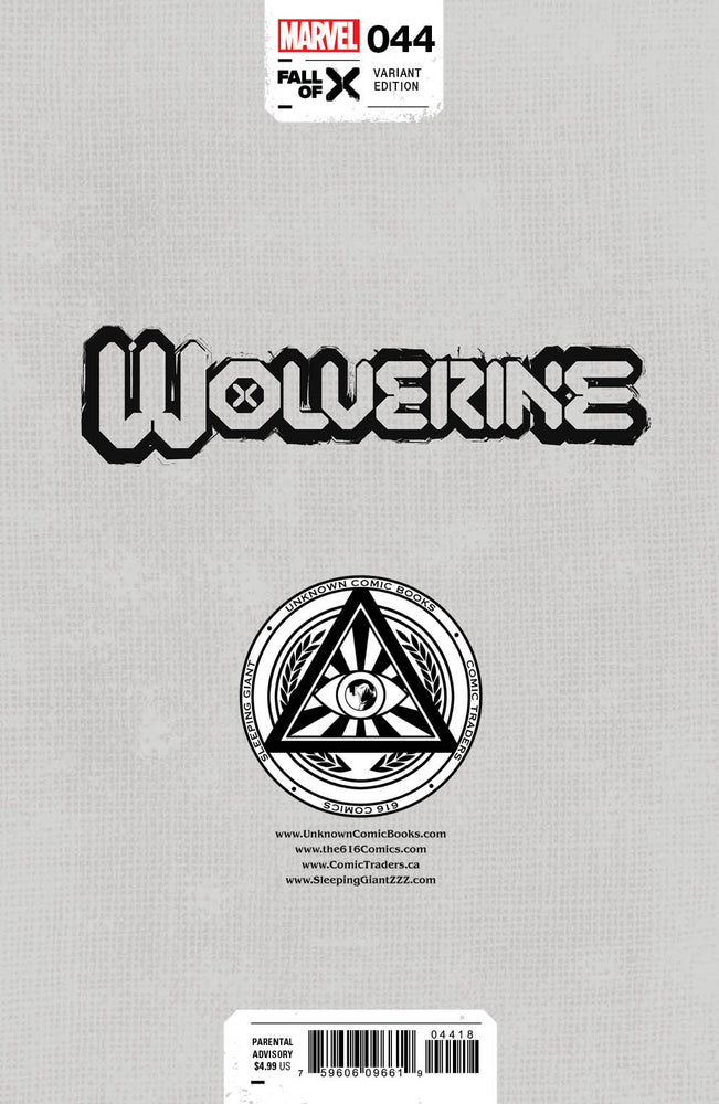Wolverine 44 Unknown Comics Stephen Segovia Exclusive Var (02/28/2024) (ONLINE ORDER ONLY)