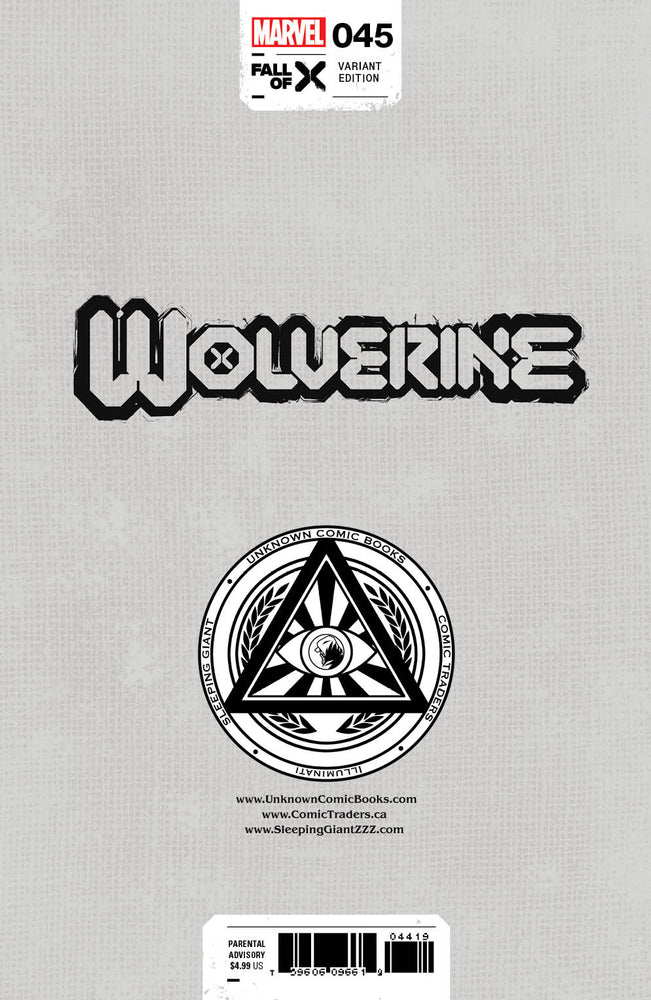Wolverine 45 Unknown Comics Kaare Andrews Exclusive Virgin Var [03/13/2024] (ONLINE ORDER ONLY)