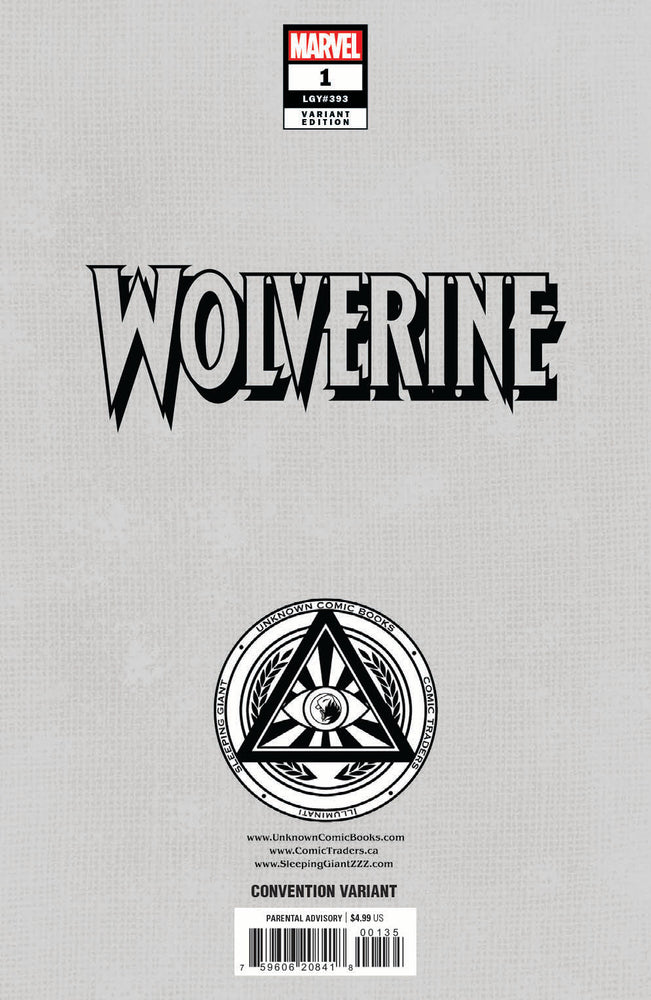 Wolverine #1 Unknown Comics Dell’Otto Exclusive Virgin Convention NYCC 2024 Var (10/23/2024) (ONLINE ORDER ONLY)