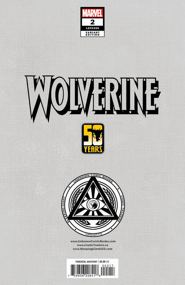 [Signed by Tyler Kirkham] WOLVERINE #2  Unknown Tyler Kirkham Connecting Cover Excl Virgin Var (ONLINE ORDER ONLY)