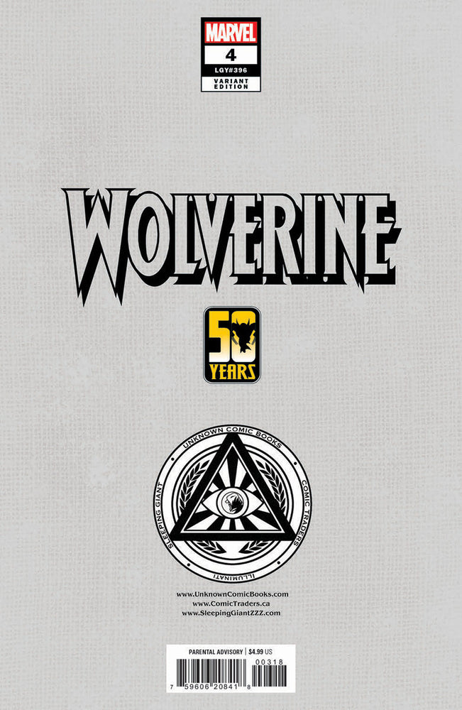 WOLVERINE #4 UNKNOWN COMICS RAFAEL GRASSETTI EXCLUSIVE VAR (12/04/2024) (ONLINE ORDER ONLY)
