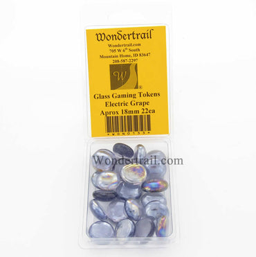 WON0133 Electric Grape Gaming Counter Tokens Aprox 18mm Pack of 22 (ONLINE ORDER ONLY)