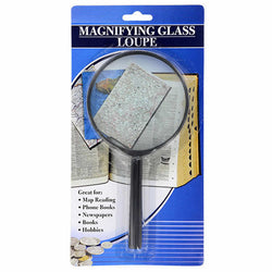 WONDS015 Black Plastic Hand Held Magnifying Glass Wondertrail (ONLINE ORDER ONLY)