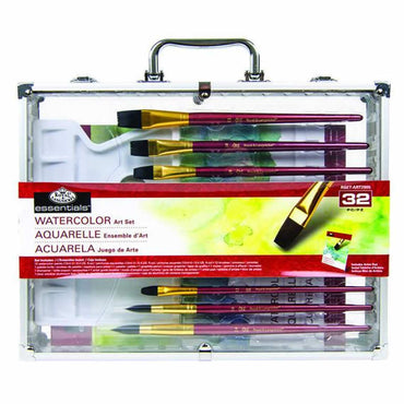 WONDS026 Watercolor Art Set 32 Piece in Aluminum Frame Window Box (ONLINE ORDER ONLY)