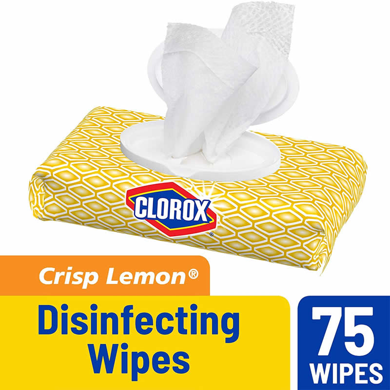 WONDS036 Clorox Crisp Lemon Disinfecting Wipes 75ct (ONLINE ORDER ONLY)