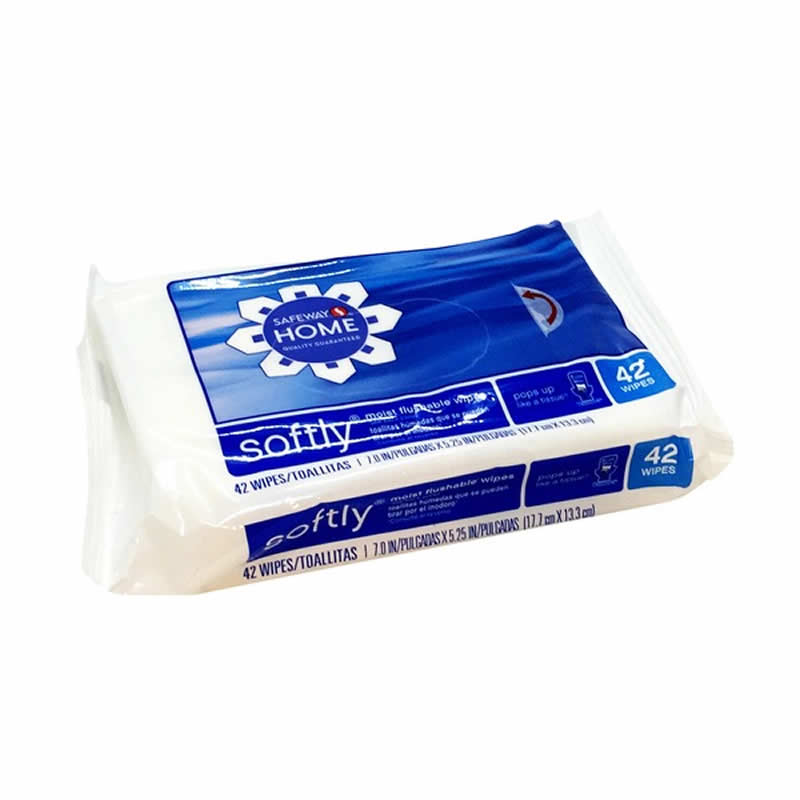 WONDS037 Signature Care Wet Wipes Flushable 1 Pack of 42 Wipes (ONLINE ORDER ONLY)