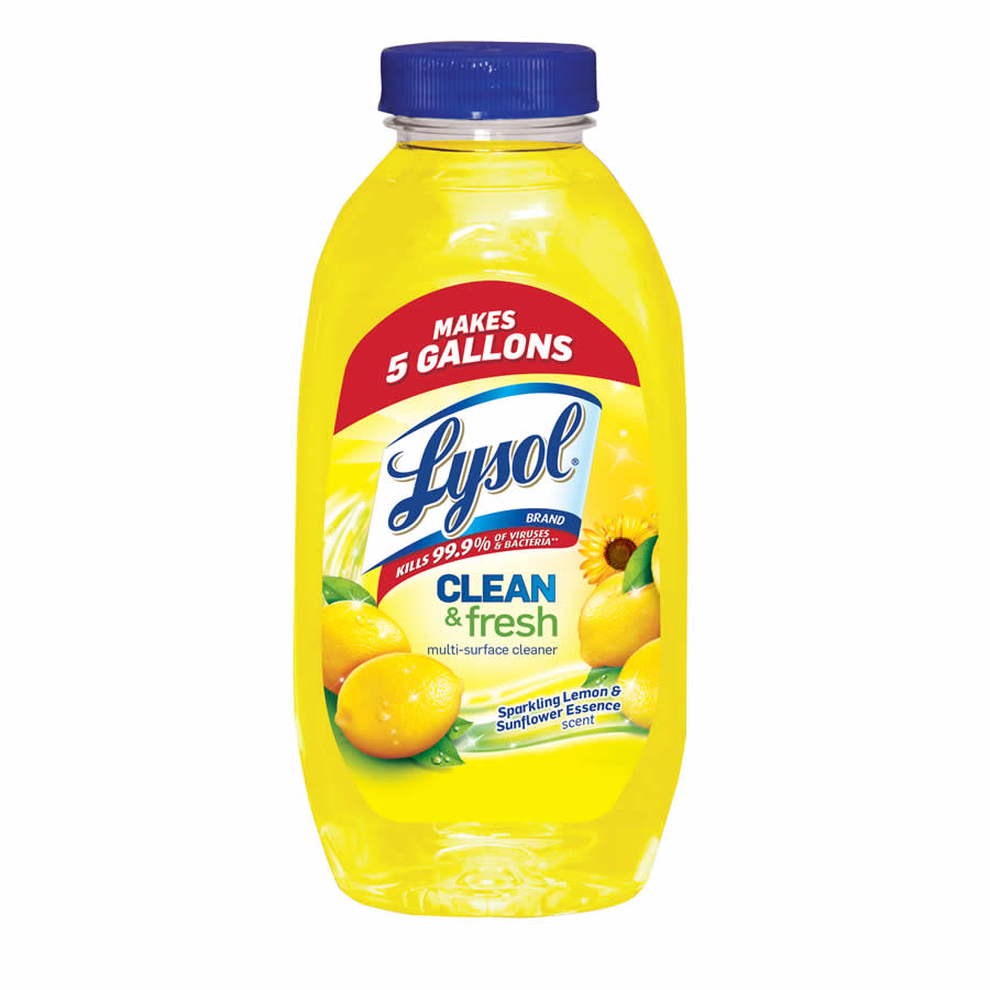 WONDS043 Lysol Lemon and Sunflower 10.75 Ounce Bottle Surface Cleaner (ONLINE ORDER ONLY)