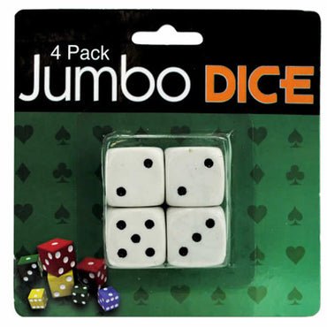 WONDSGV205 Jumbo Dice (19mm) 4 Pack Wondertrail (ONLINE ORDER ONLY)