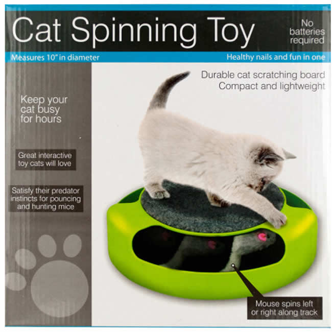 WONDSOC992 Cat Scatch Pad With Spinning Mouse Wondertrail (ONLINE ORDER ONLY)