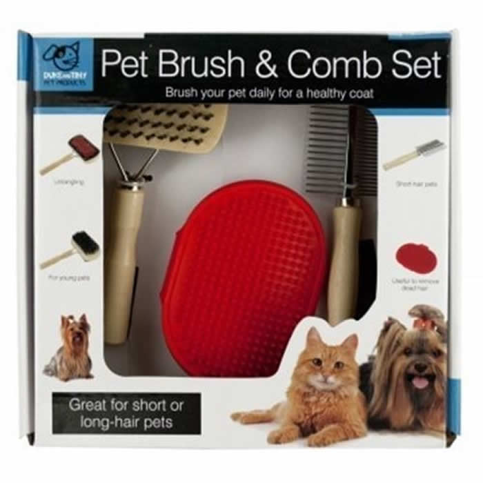 WONDSOL986 Pet Grooming 3 Piece Set Wondertrail (ONLINE ORDER ONLY)