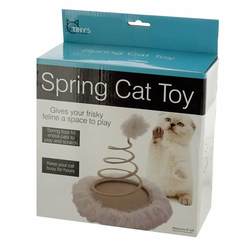 WONDSOS943 Furry Spring Cat Toy Wondertrail (ONLINE ORDER ONLY)