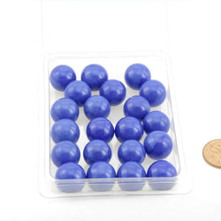 WONGM025 Blue Opaque 14mm Glass Marbles Pack of 20 (ONLINE ORDER ONLY)