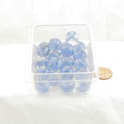 WONGM114 Blue Cats Eye 16mm Glass Marbles Pack of 20 (ONLINE ORDER ONLY)