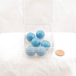WONGM205 Sky Blue Opaque 22mm Glass Marbles Pack of 6 (ONLINE ORDER ONLY)