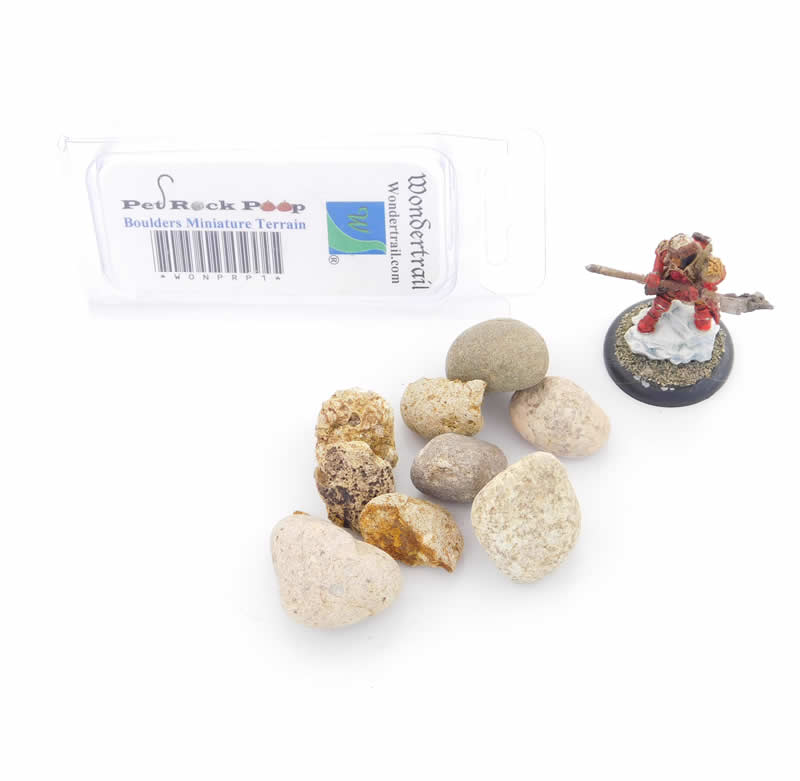 WONPRP1 Boulders Miniature Terrain Pet Rock Poop Series (ONLINE ORDER ONLY)