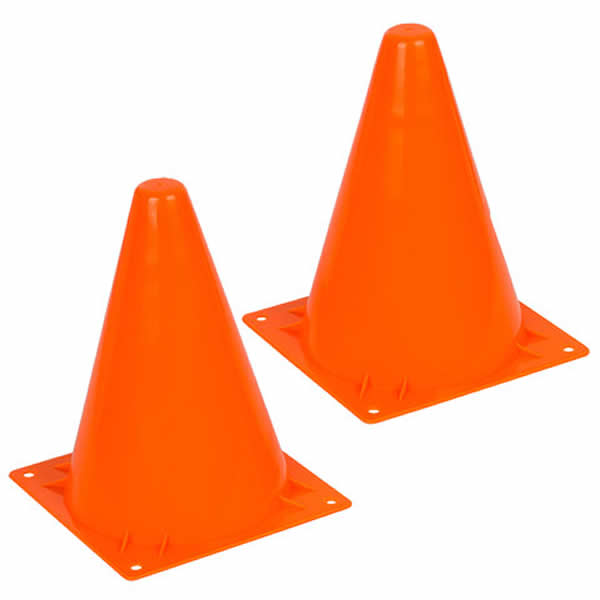 WONSI30040 Orange Cones 7 Inches Tall Pack of Two Wondertrail (ONLINE ORDER ONLY)