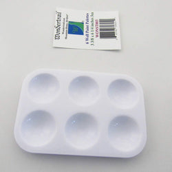 WONST003 Paint Palettes with 6 Paint Wells 3 3/8 X 6 1/8in Pack Of 3 (ONLINE ORDER ONLY)