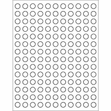 WONST5EA1 Dice Stickers 1/2in Round 154 Stickers Wondertrail (ONLINE ORDER ONLY)
