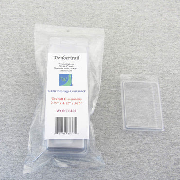 WONTBL02 Game Storage Container 2.75x4.12x.625 Pack of 5 Wondertrail (ONLINE ORDER ONLY)